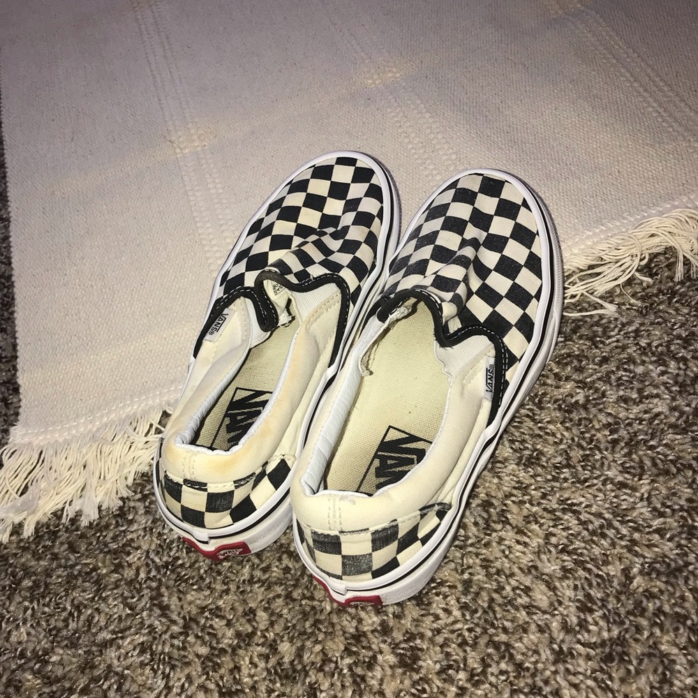 Black and White Checkered Vans